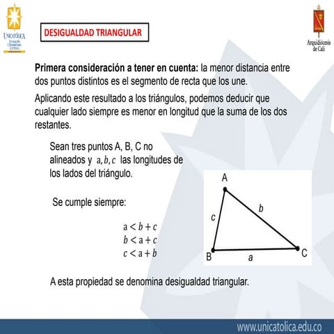 Desigualdad triangular