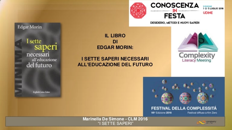 I Sette Saperi Necessari All'educazione Del Futuro Pdf