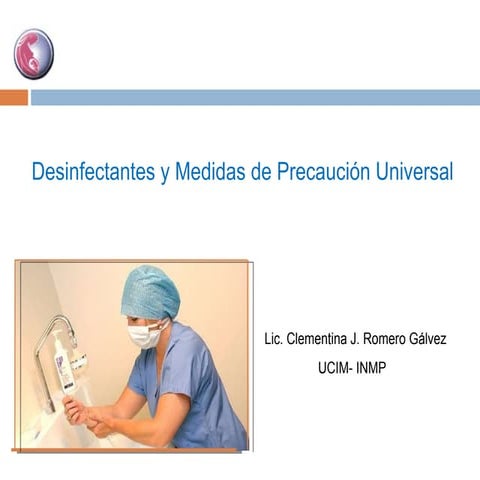Desinfectantes y precausión universal