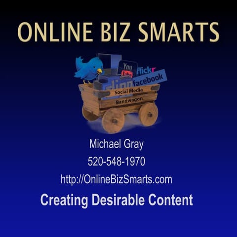 Creating Desirable Social Media Content