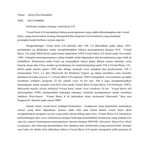 Deskripsi vb