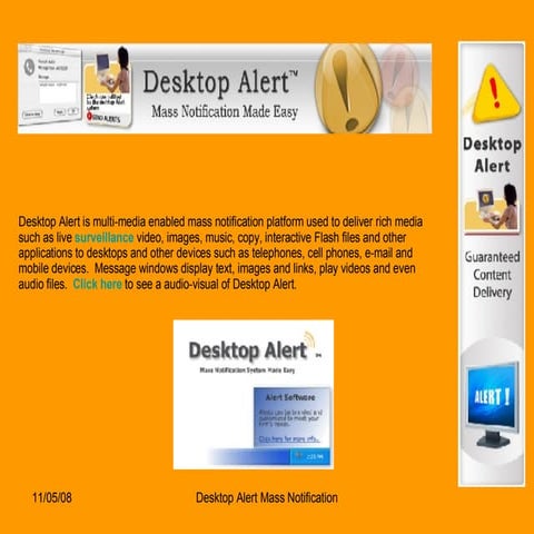 Desktop Alert Lite 4.0 Presentation