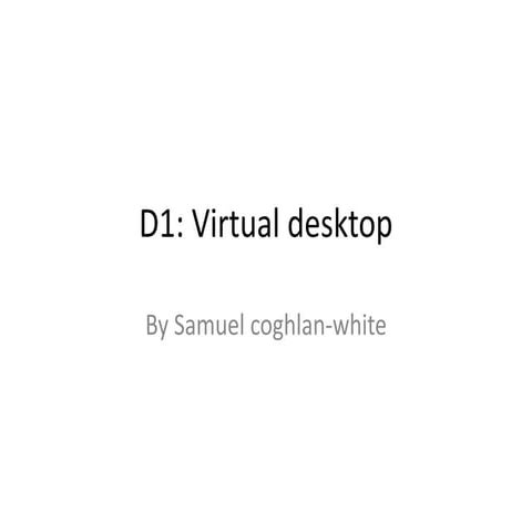 Desktop by samuel c w