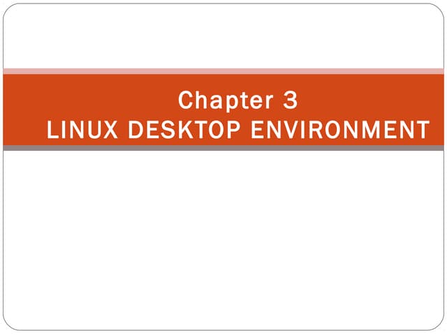 Desktop environment
