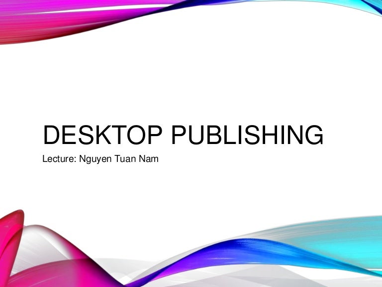 Desktop publishing