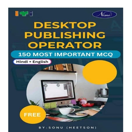 Desktop Publishing Operator Question Paper ITI NIMI DTP MCQ Book Free