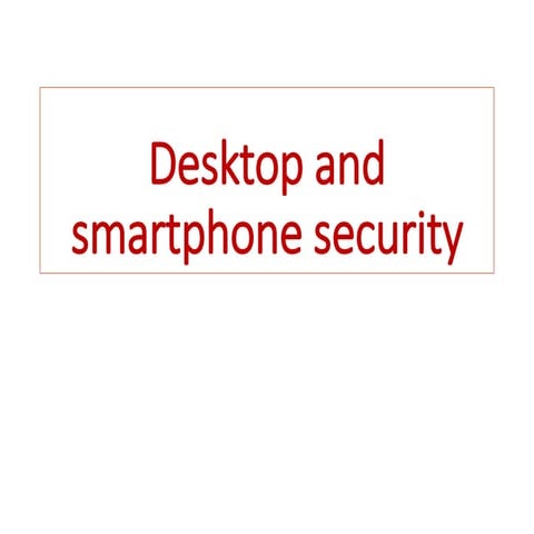 Desktop security