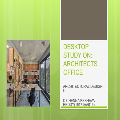 Desktop study on Architects Office