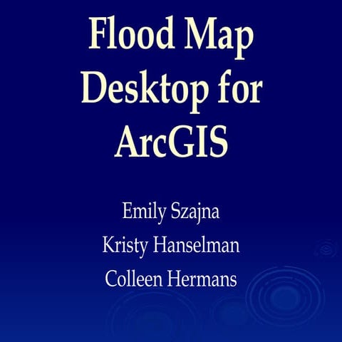 Floodmap Desktop for ArcGIS