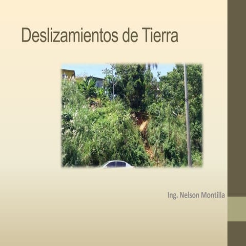 Deslizamientos de Tierra