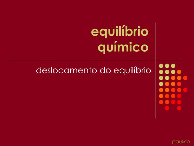 Deslocamento de Equilíbrio