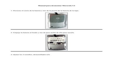 Desmontar Motorola V3