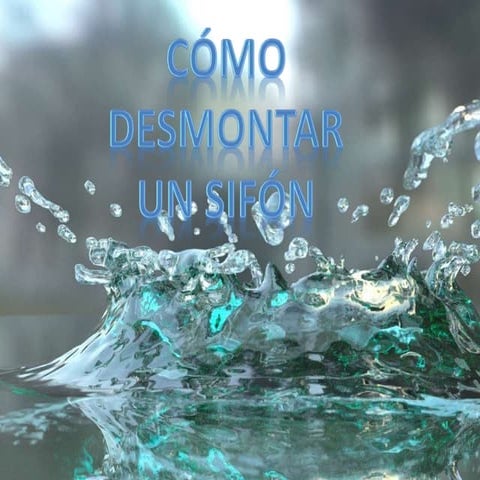 Desmontar sifón