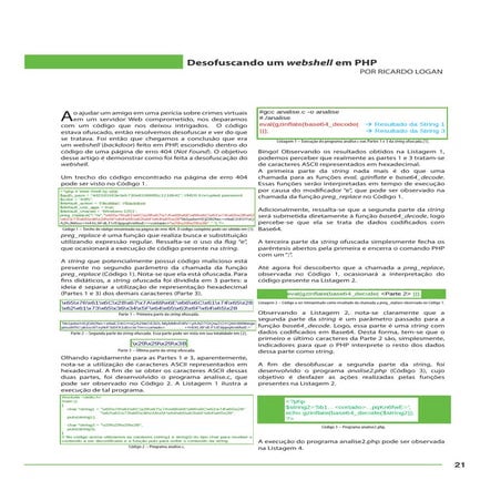 Desofuscando um webshell em php h2hc Ed.9