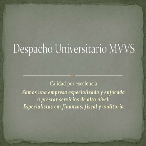 Despacho universitario mvvs