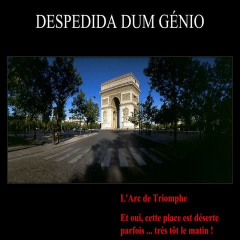 Despedida de um genio Paris