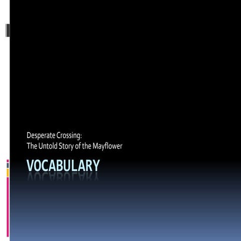 Desperate crossing vocabulary-1