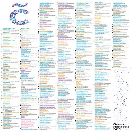 Programa de las Fiestas de María Pita 2013 (A Coruña). Descargar para ver mejor