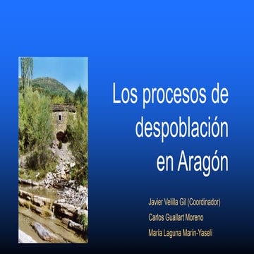 Los procesos de despoblación en Aragón, España