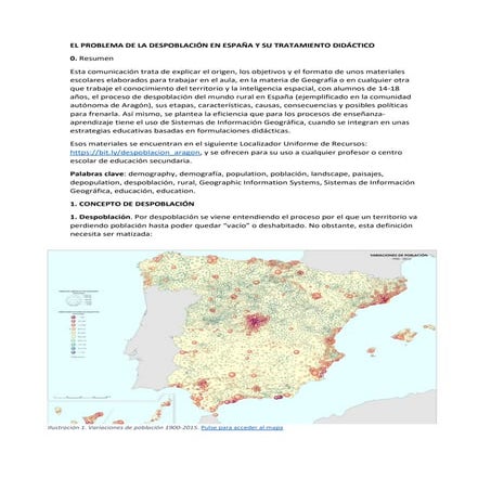 Los procesos de despoblación en Aragón, España