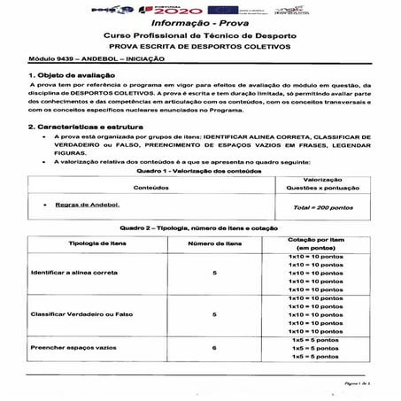 Desportos Coletivos - Módulo 9439 | PDF