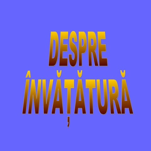 Despre.invatatura