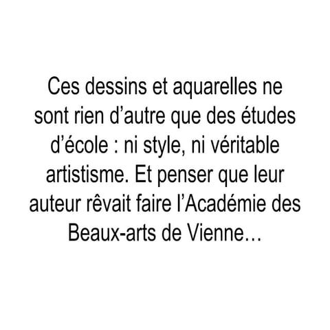 Dessins Et Aquarelles De A. Hitler