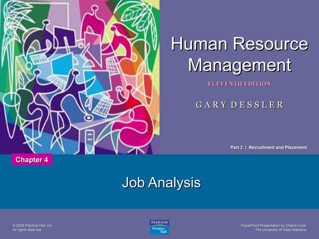Job Analysis ( chapter 4 )