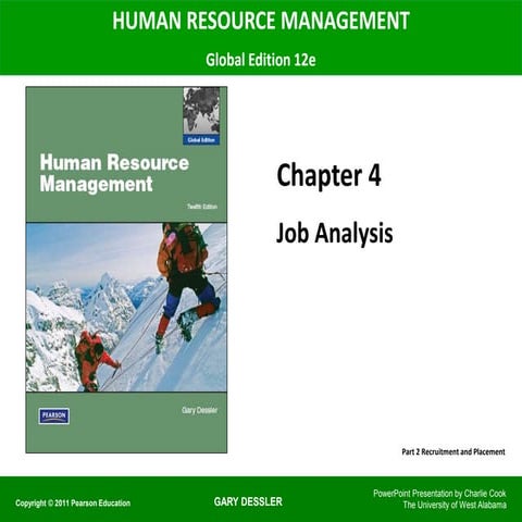 job analysis - job description and specification - HRM