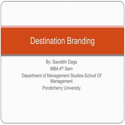 Destination branding