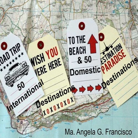 50 Destinations in Asia and in the Philippines