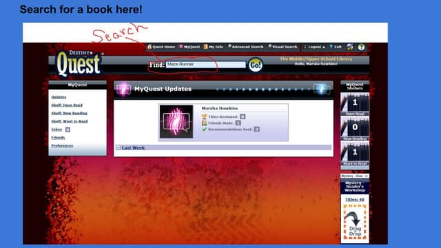 Destiny questsearch&review