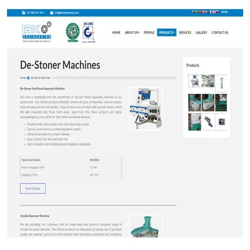 Destoner Machine | PDF