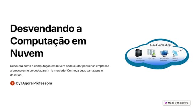 Desvendando a Computação em Nuvem (cloud computing)