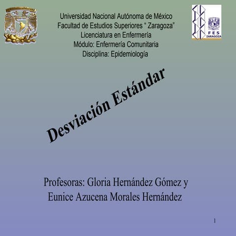 Desviación estandar series simples