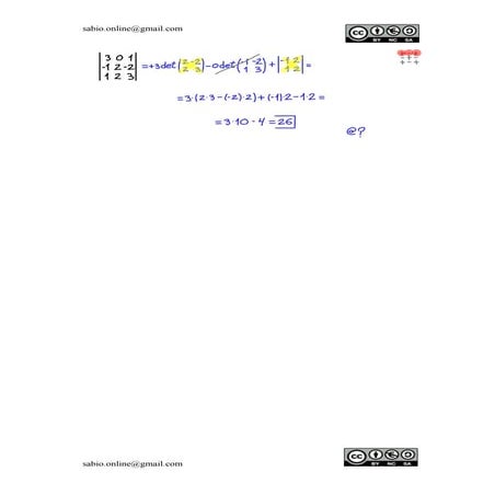 Determinante de una matriz