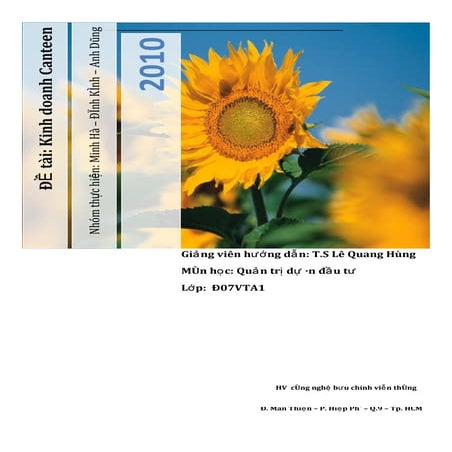 De tai   kinh doanh canteen