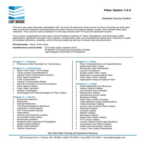 Detailed course-outline-fiber-optics-1-2-3