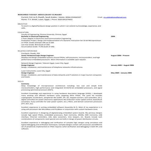 Detailed Cv