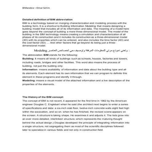 Detailed definition of bim abbreviation