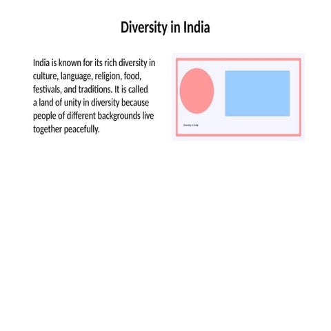 Unity in diversity in india | PPTX