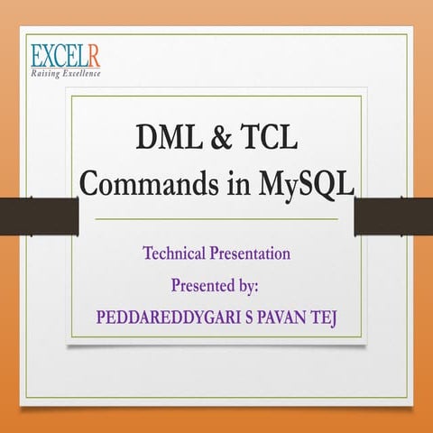 Sql and Sql commands | PPTX