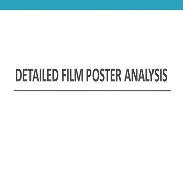 Detailed Film Poster Analysis 