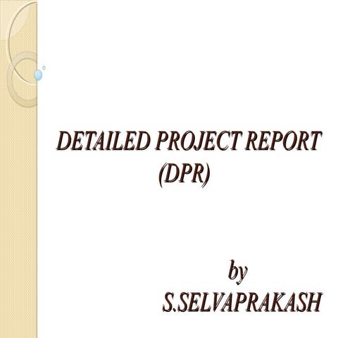 Detailed project report