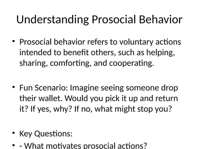 Pro social behaviour social psychology | PPT
