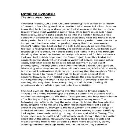 Detailed synopsis (1)