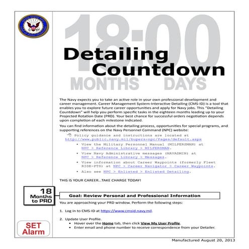 Detailing countdown (20 aug 2013)