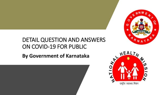 Detail Question and Answers on Covid-19 for Public
