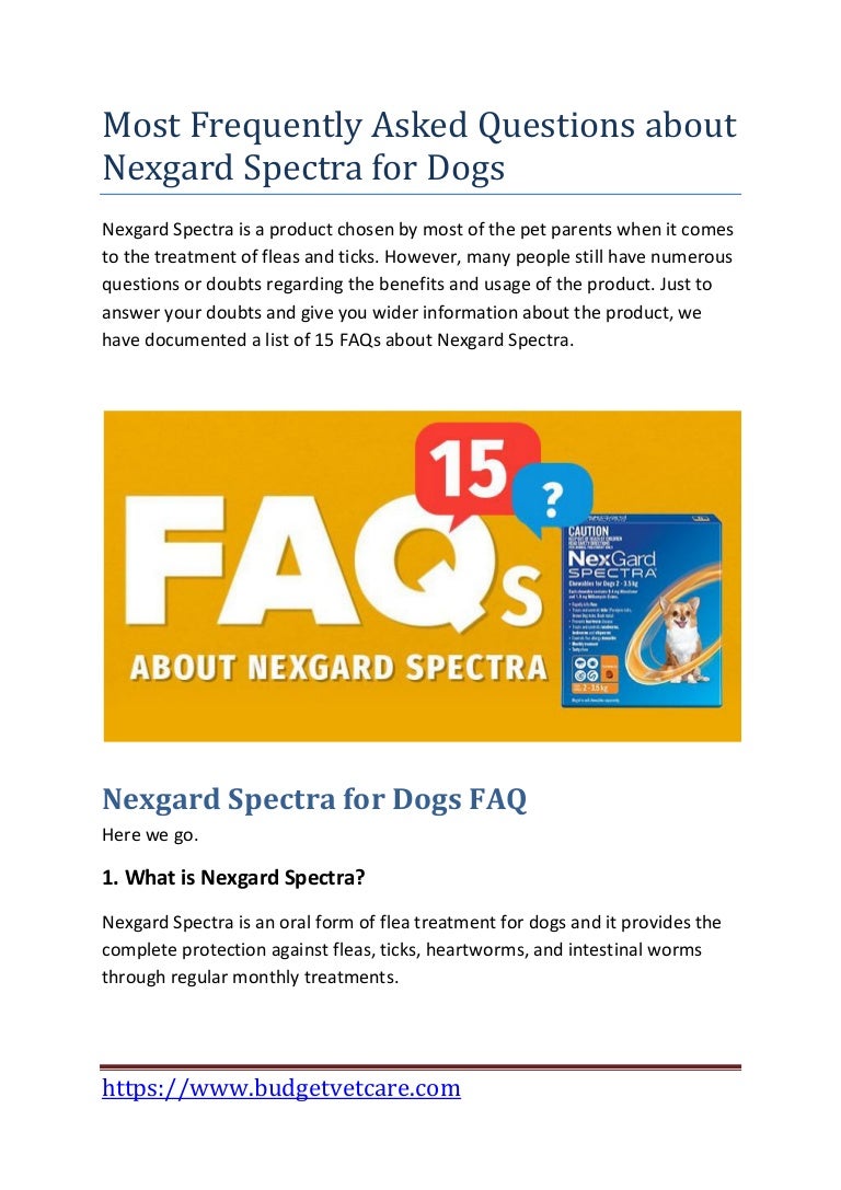 nexgard spectra yellow