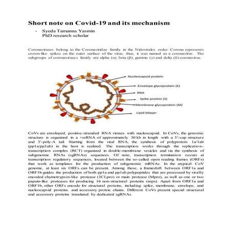 short note on Covid-19